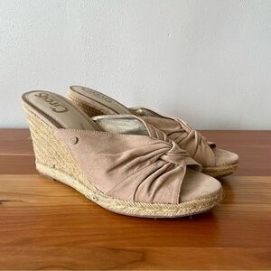 Circus by Sam Edelman Bea Espadrille Beige Wedge Sandals - Size: 9.5